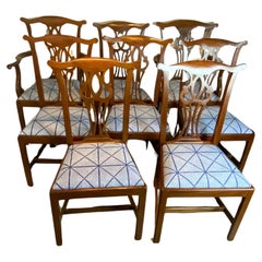 Set of Eight Chippendale Dining Chairs