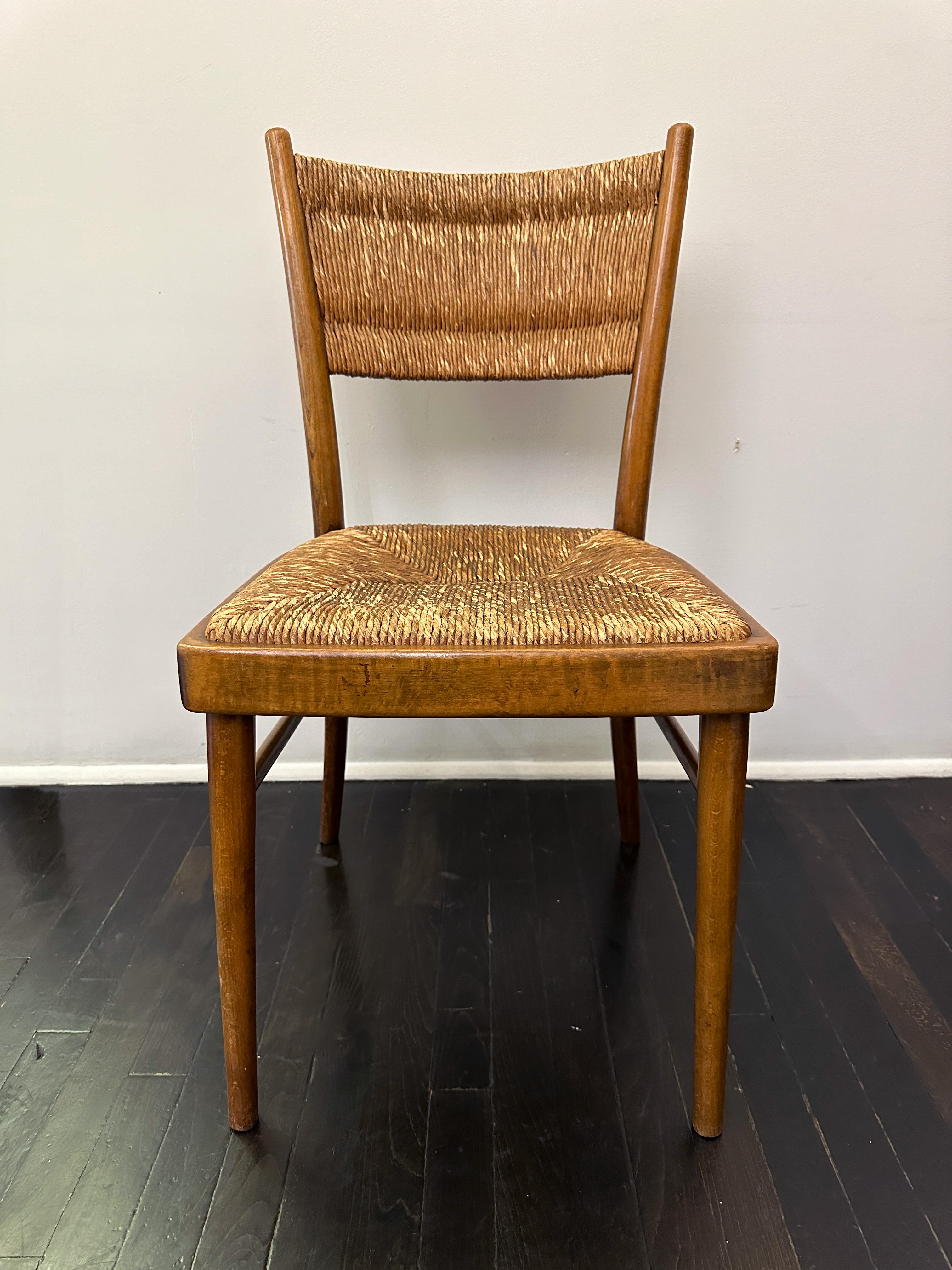 Allemand Ensemble de huit chaises de salle à manger en rotin allemand du 19e siècle en vente