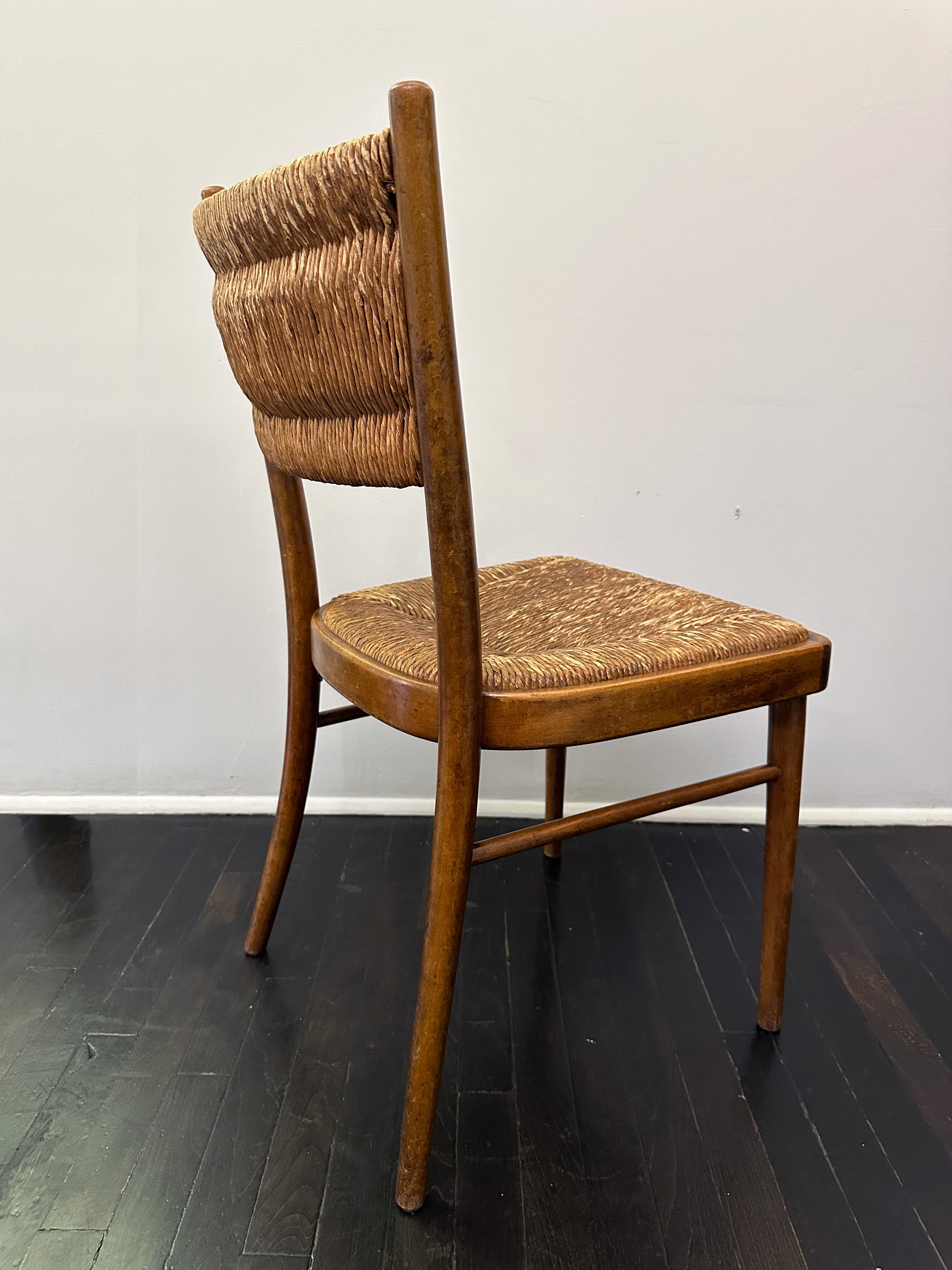 XIXe siècle Ensemble de huit chaises de salle à manger en rotin allemand du 19e siècle en vente