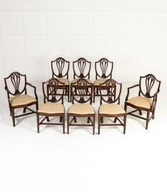 Set of Eight 19th Century Mahogany Dining Chairs