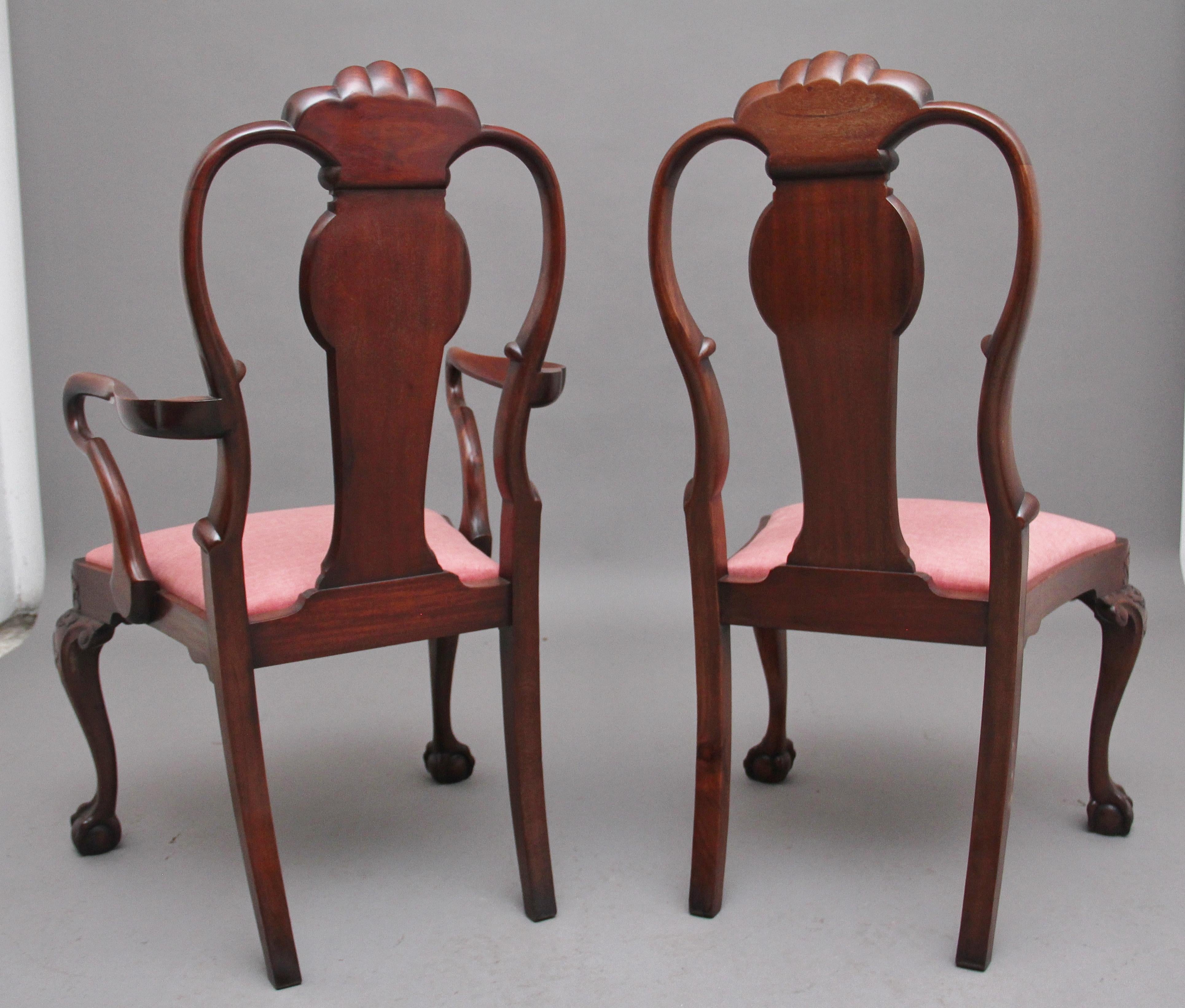 Set of Eight 19th Century Mahogany Dining Chairs For Sale 1