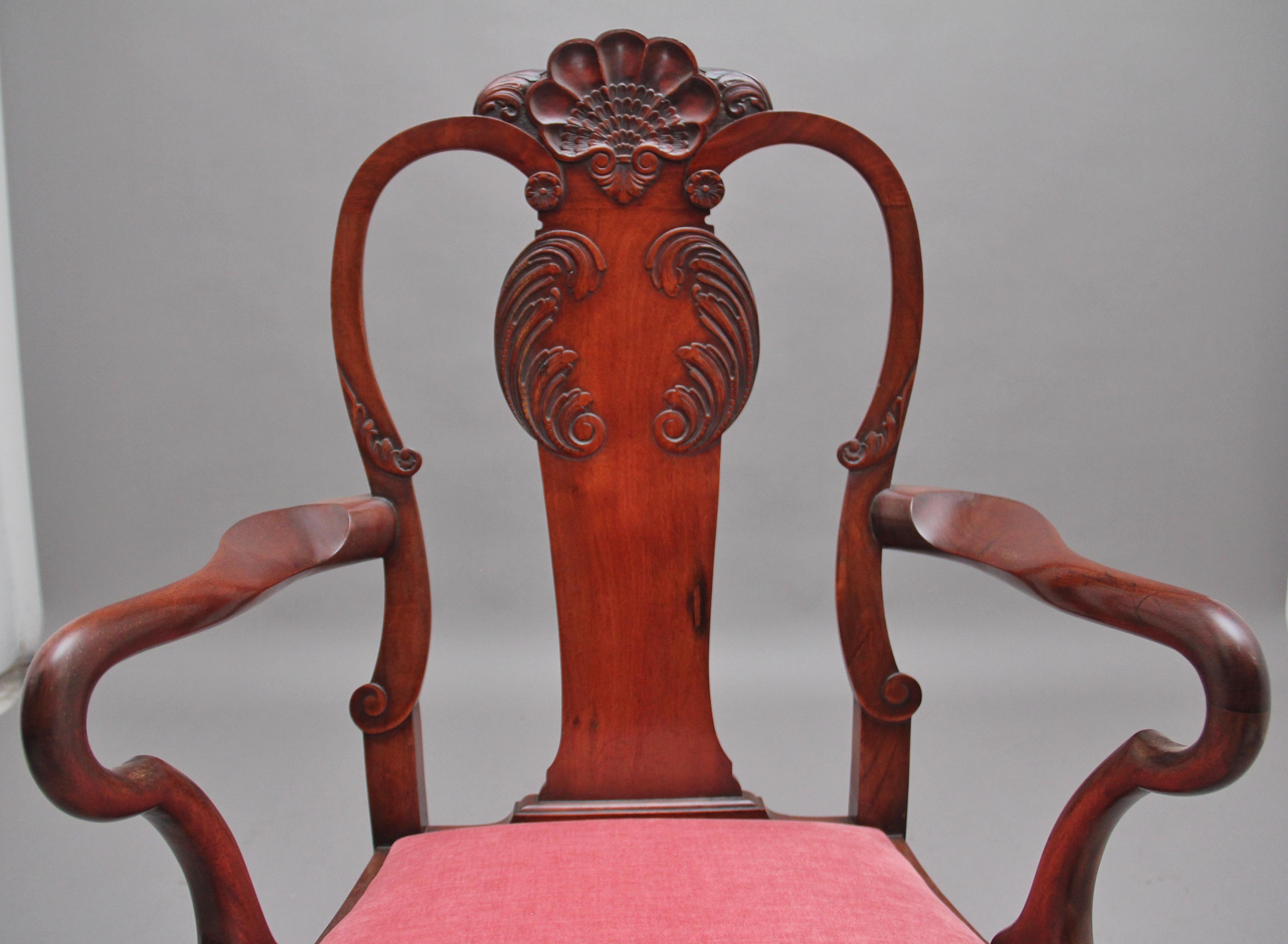 Set of Eight 19th Century Mahogany Dining Chairs For Sale 3