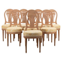 Ensemble de huit chaises de salle à manger de la Maison Jansen du XIXe siècle