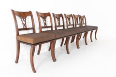 Set of Eight 19th Century Regency Mahogany Dining Chairs