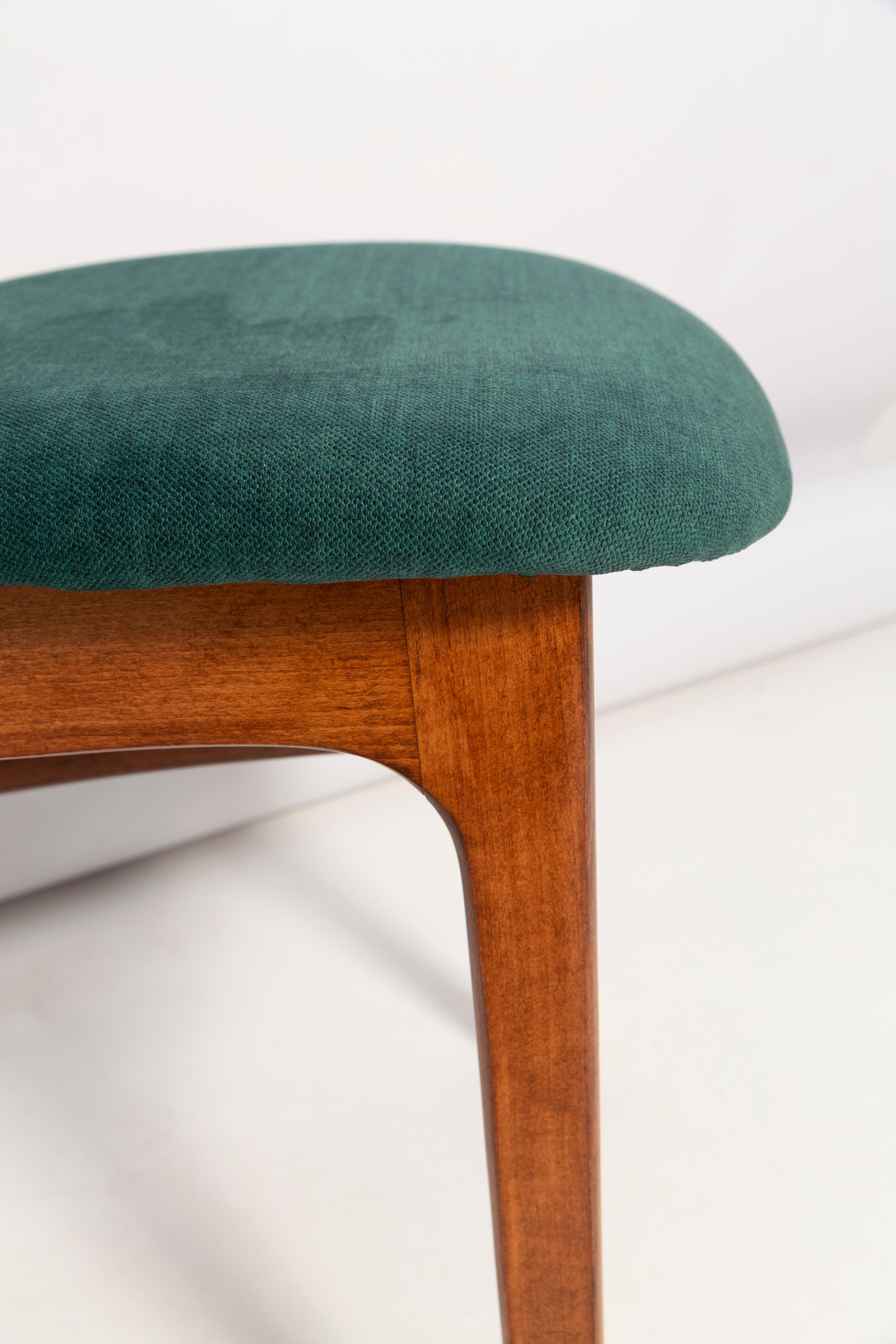 20ième siècle Ensemble de huit chaises Rajmund Halas vert foncé du 20ème siècle, Pologne, années 1960 en vente