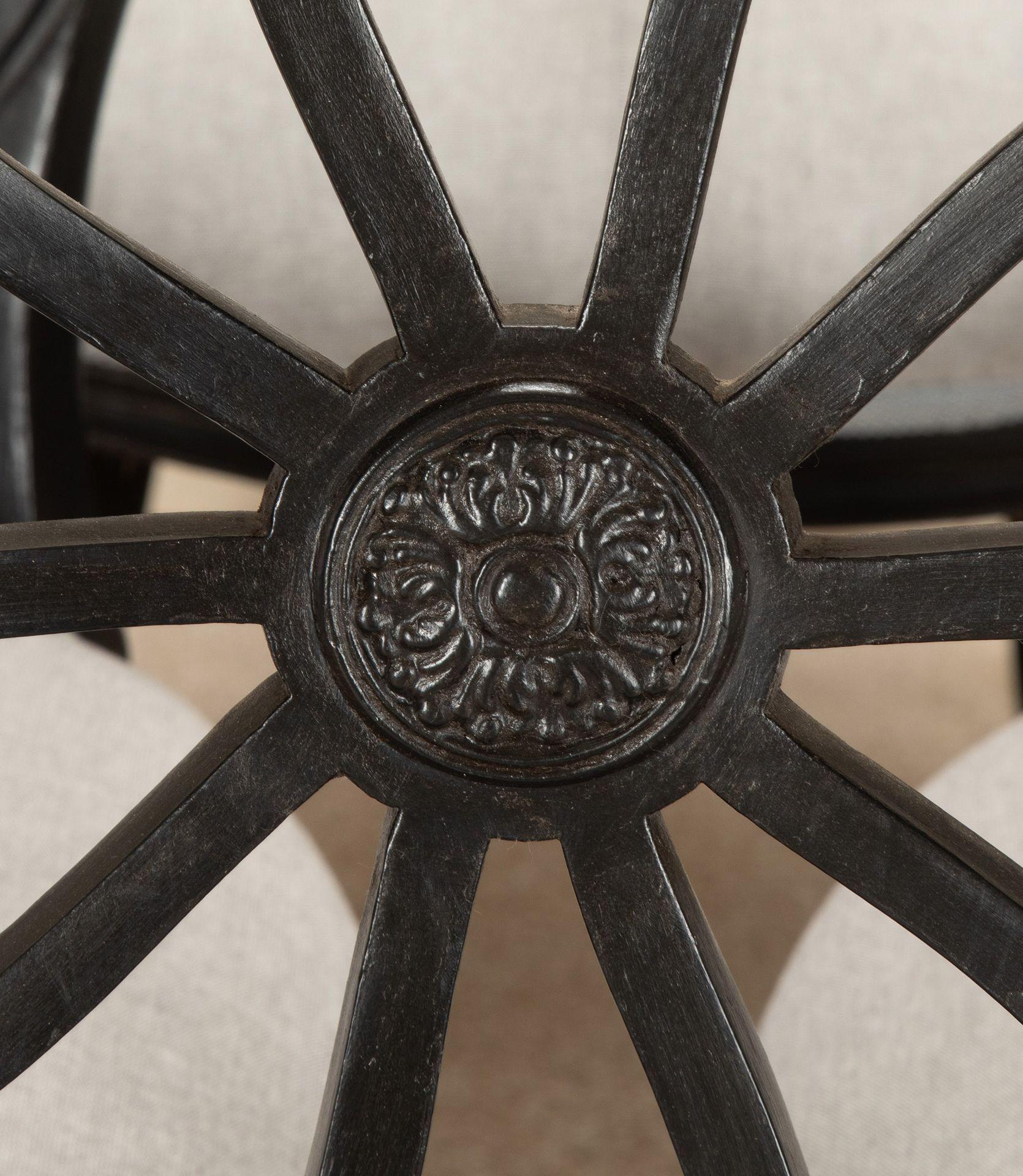 Set of Eight 20th Century Ebonised Neo-Classical Dining Chairs For Sale 6