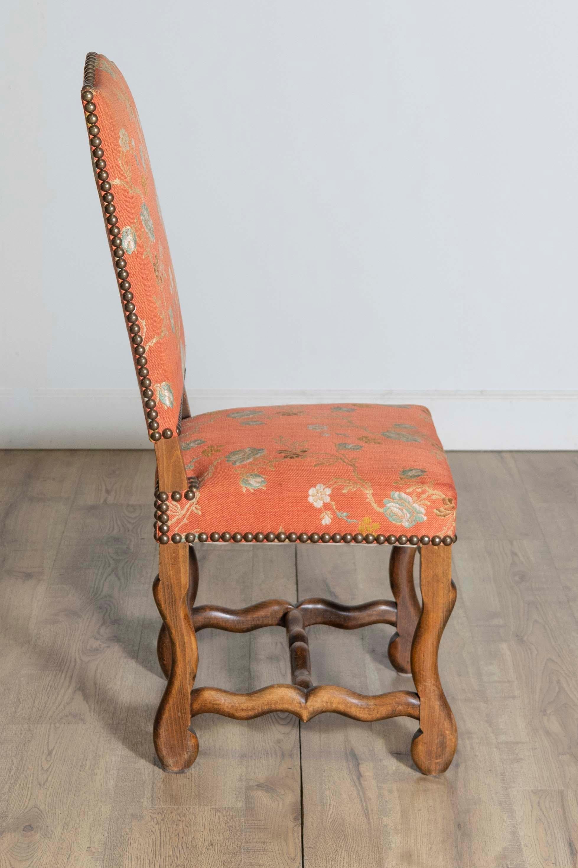 Set of Eight 20th Century French Mutton Leg Side Chairs 1