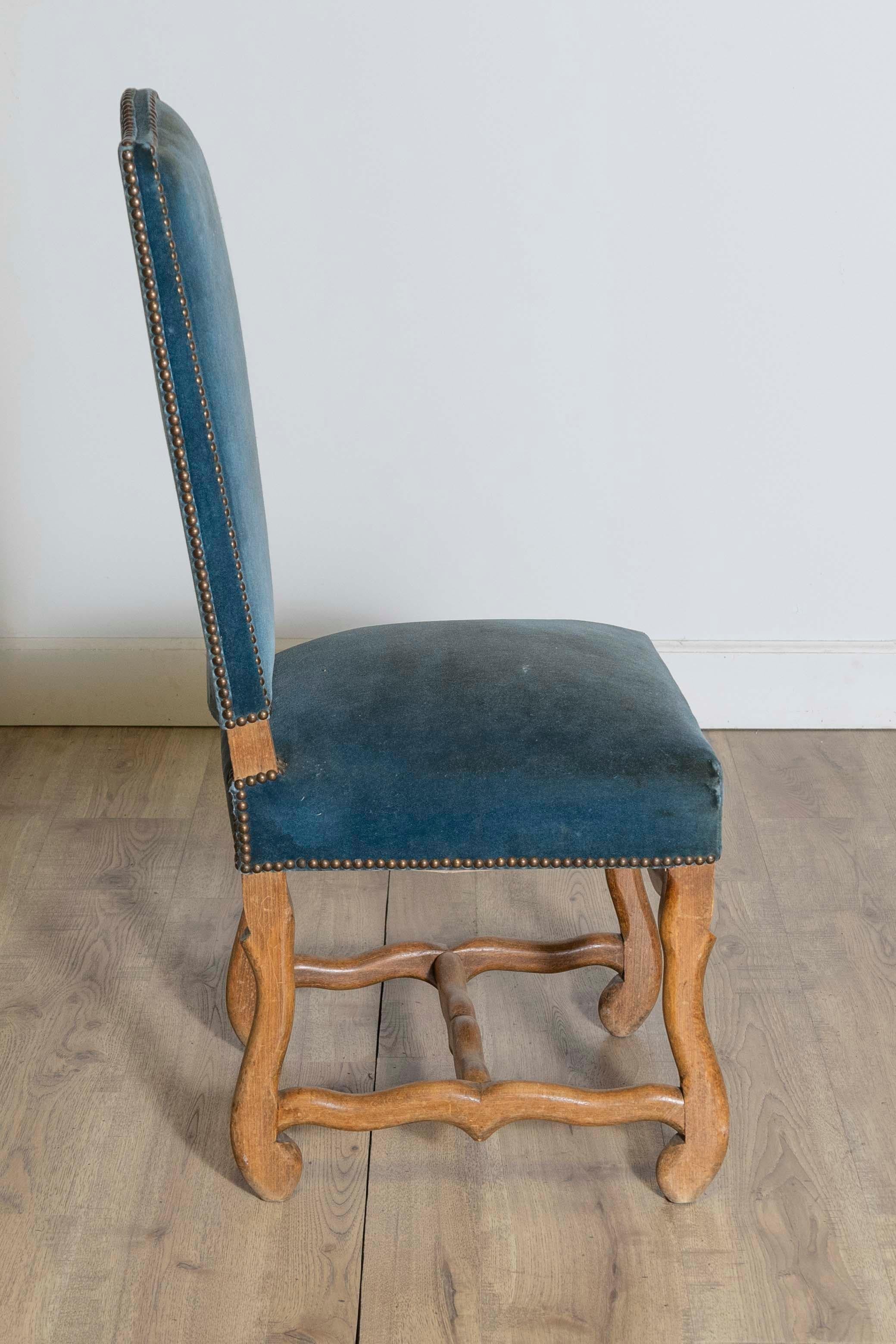 20ième siècle Ensemble de huit chaises d'appoint à pattes de mouton du 20e siècle français en vente
