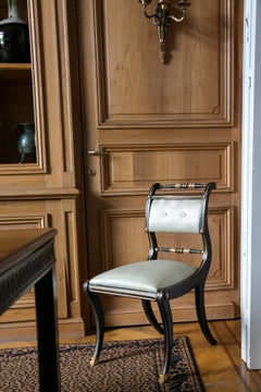 Set of eight (6+2) Regency-style chairs