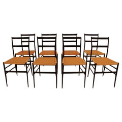 Used Set Of Eight 699 "Superleggera" Chairs Designed By Gio Ponti for Amedeo Cassina.