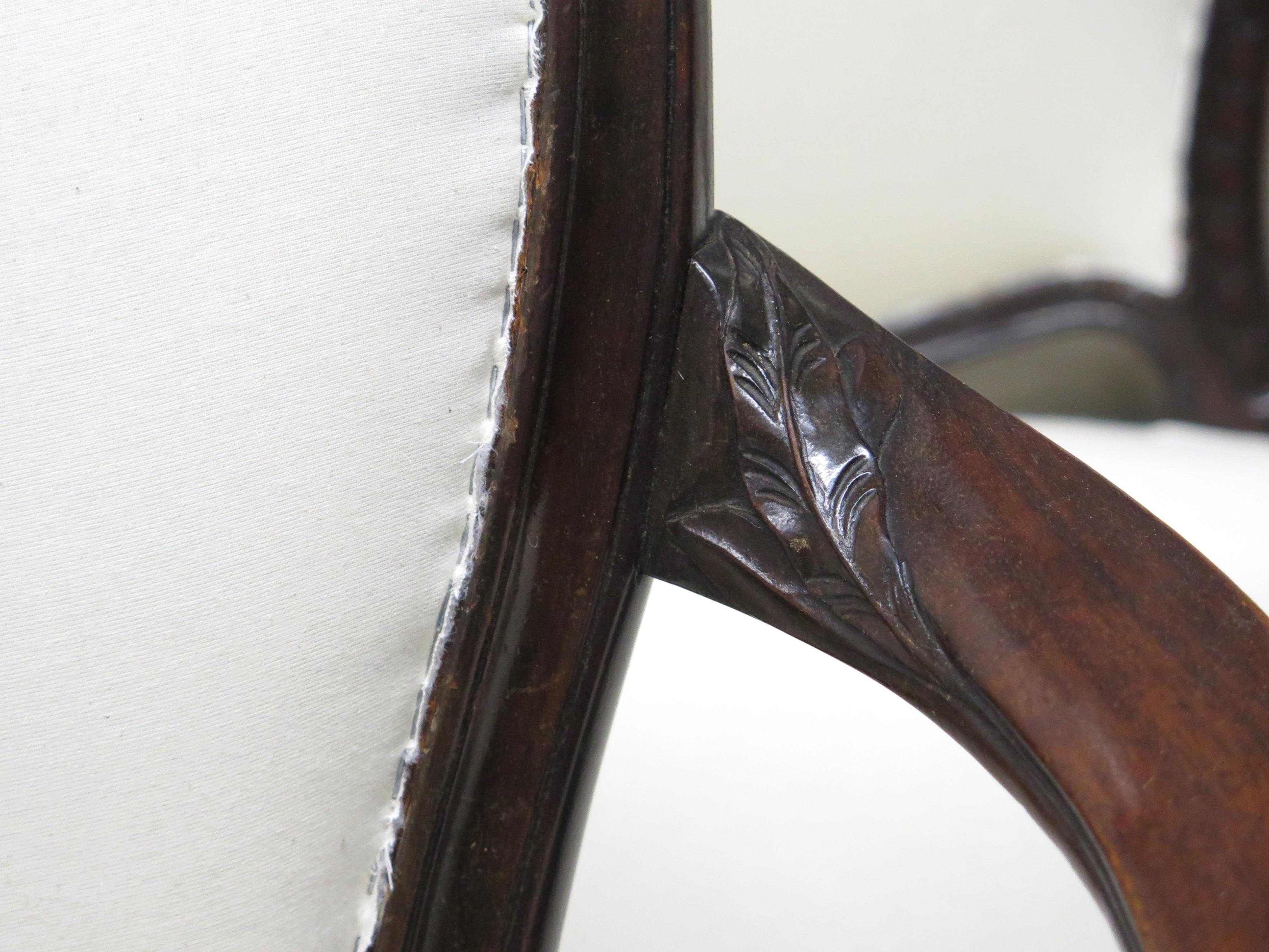 19th Century Set of Eight (8) George III Mahogany Dining Chairs For Sale