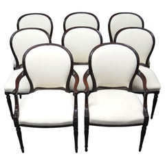 Used Set of Eight (8) George III Mahogany Dining Chairs