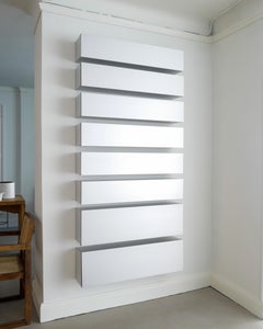 Set of Eight Aluminum Wall Cabinet Shelves by Shigeru Uchida for Pastoe, 1990s