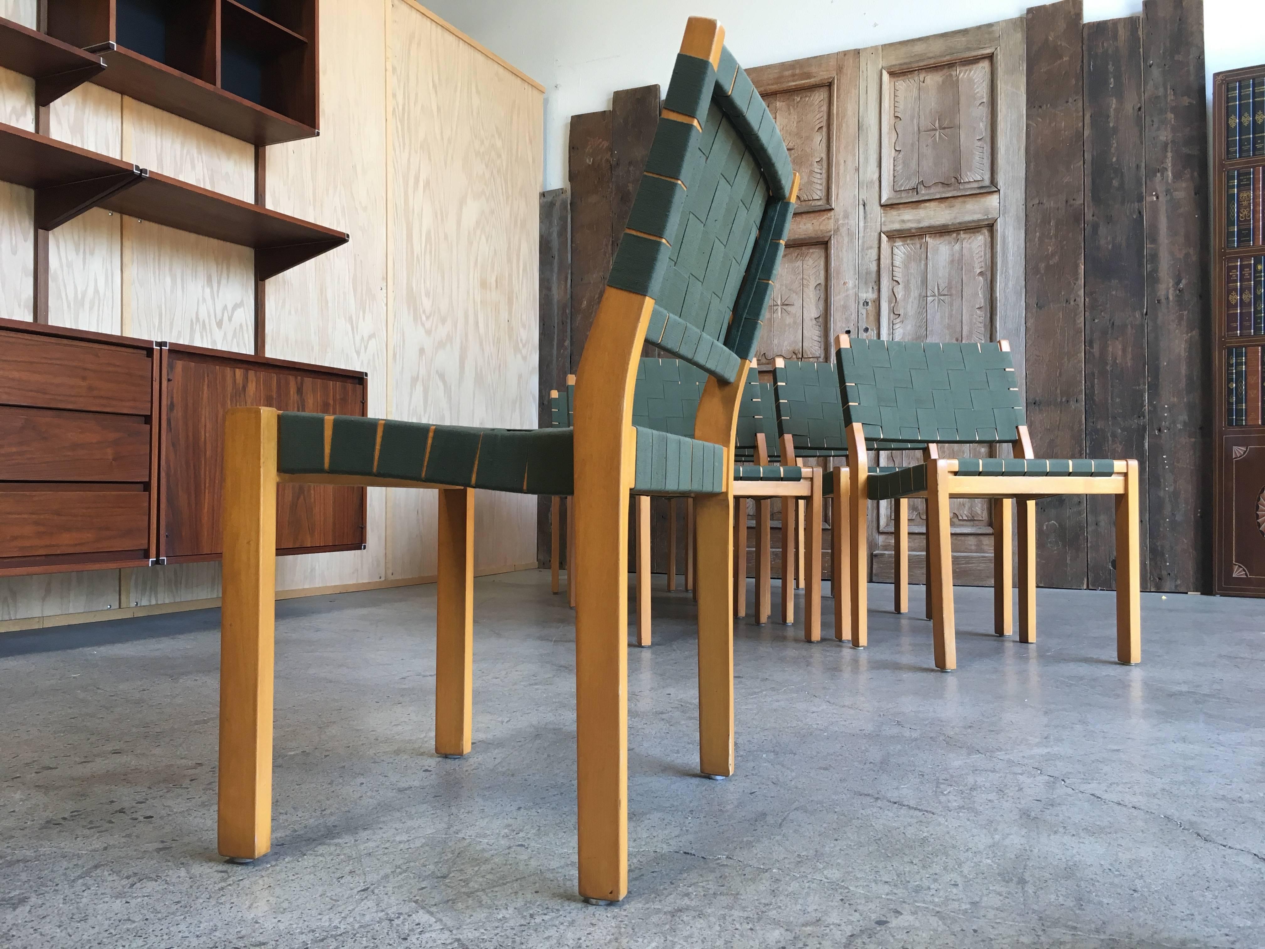 20th Century Set of Eight Alvar Aalto Dining Chairs