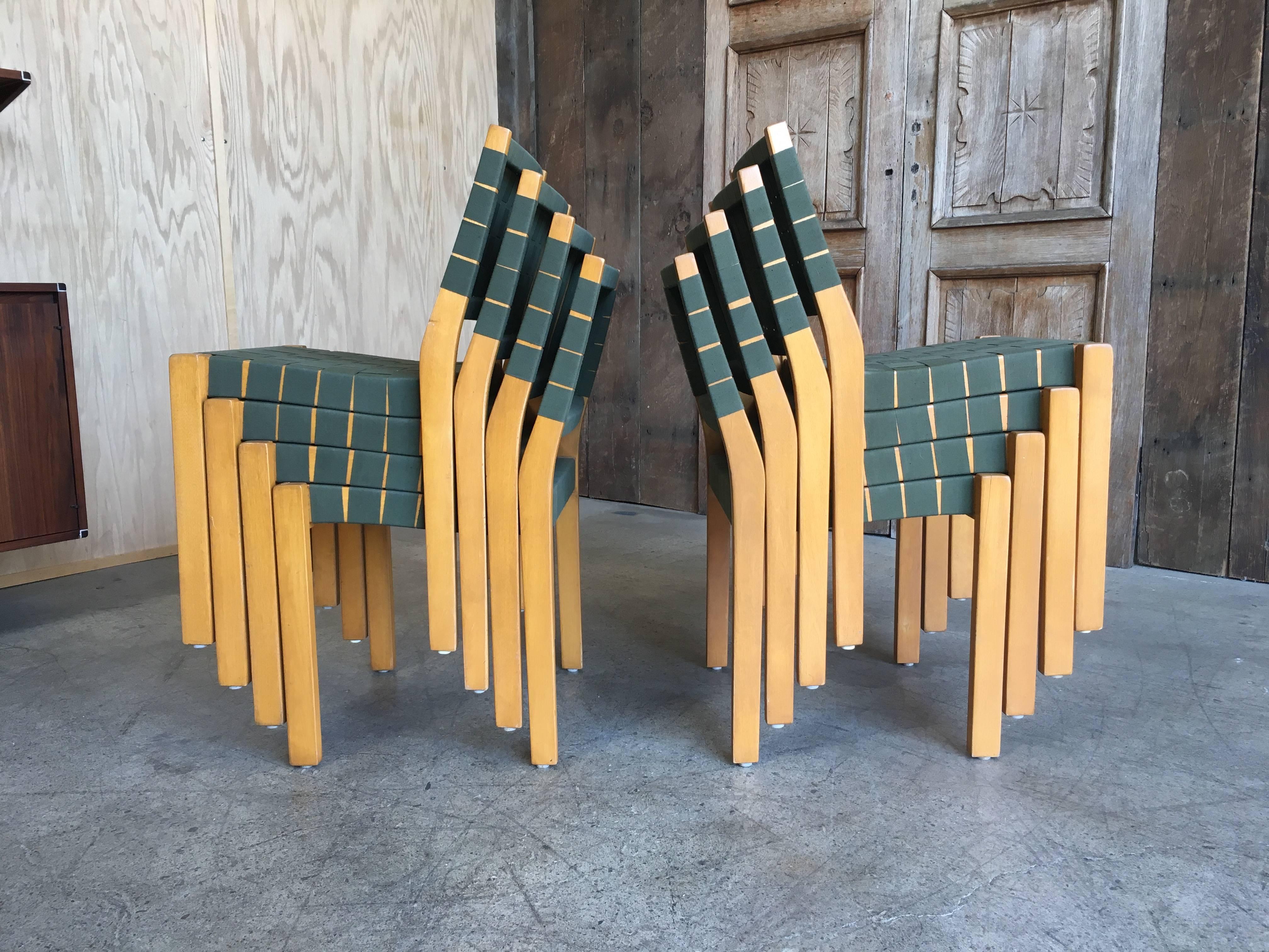 Set of Eight Alvar Aalto Dining Chairs 2