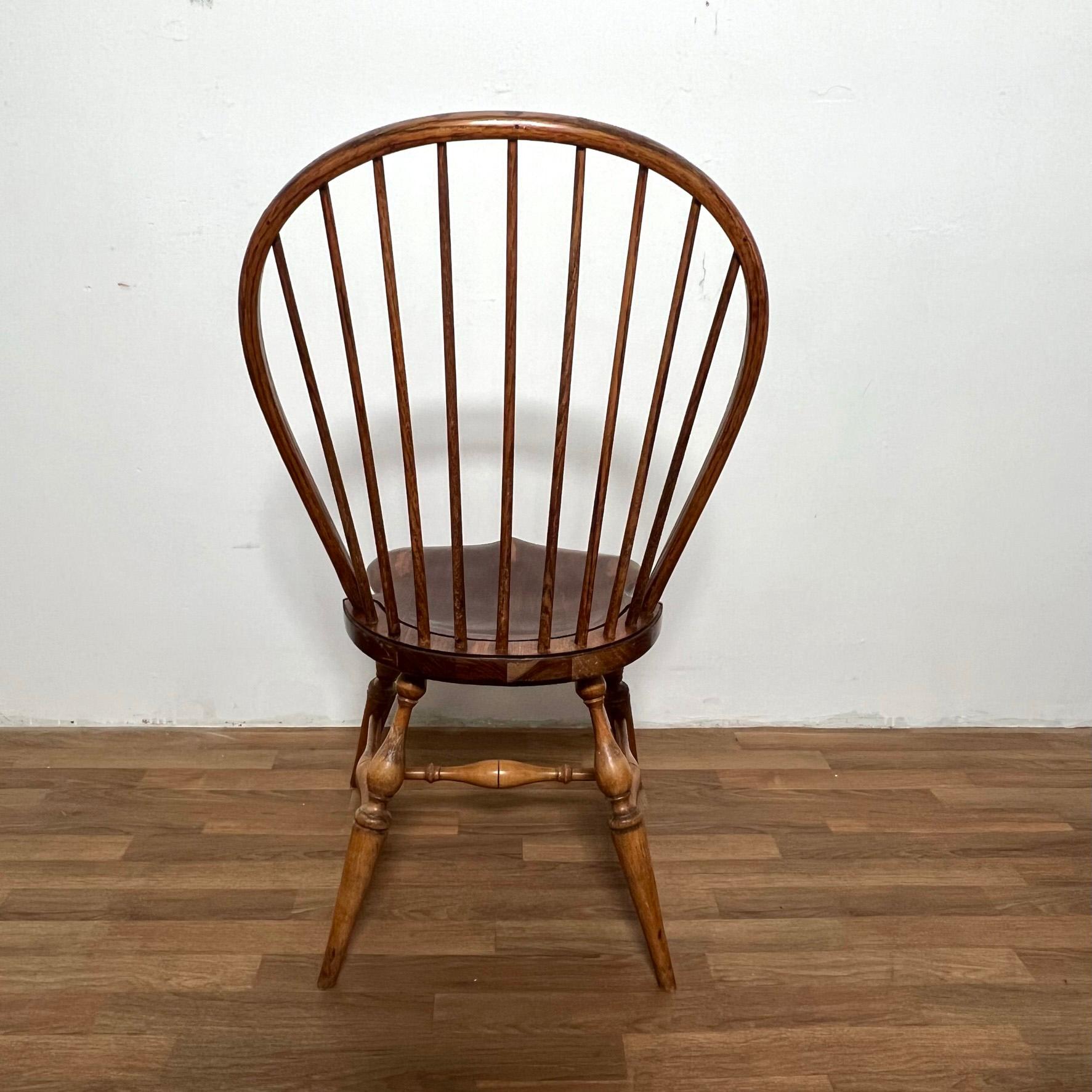 Set of Eight American Windsor Dining Chairs Circa Late 20th Century 9