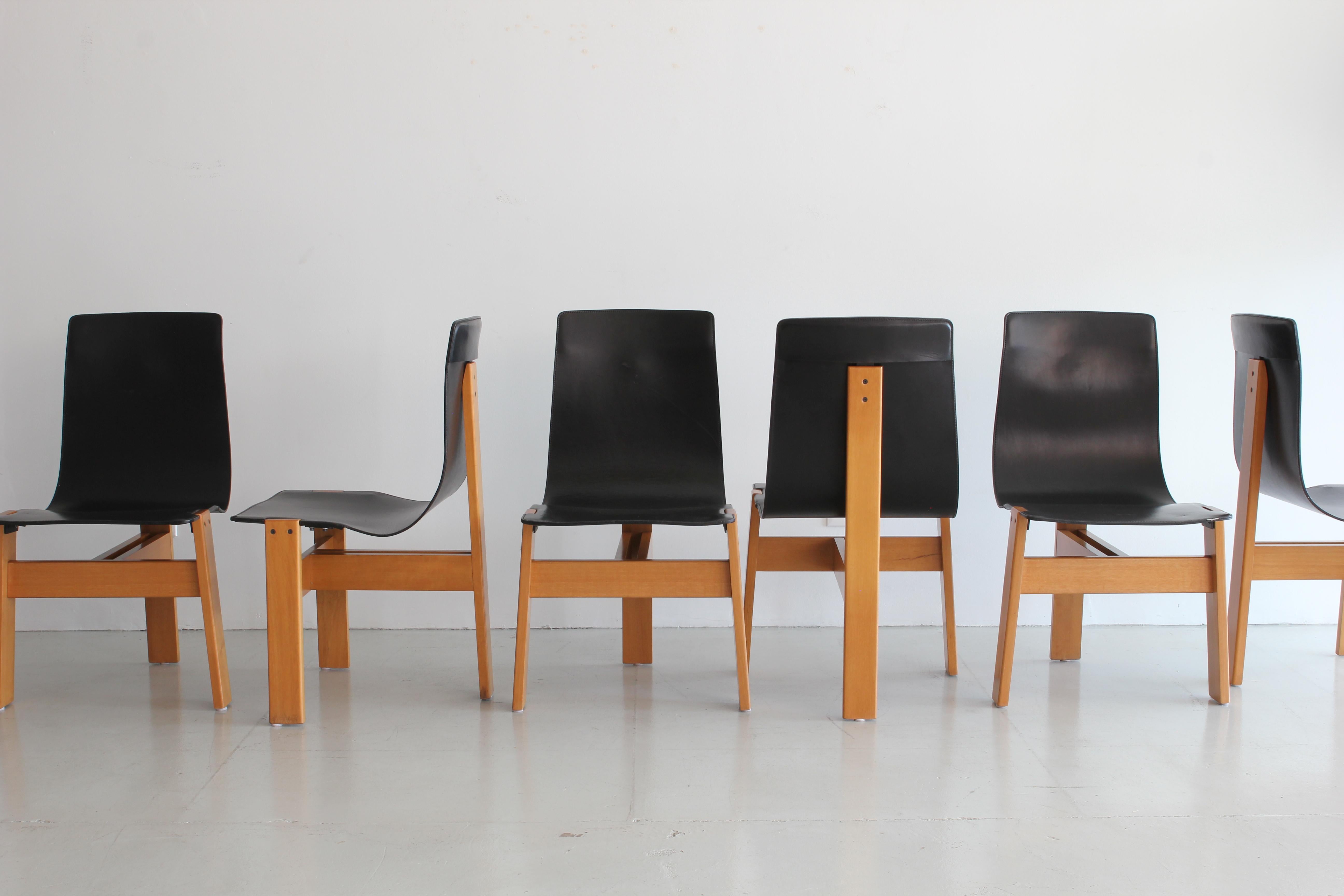 Set of Eight Angelo Mangiarotti Chairs 1