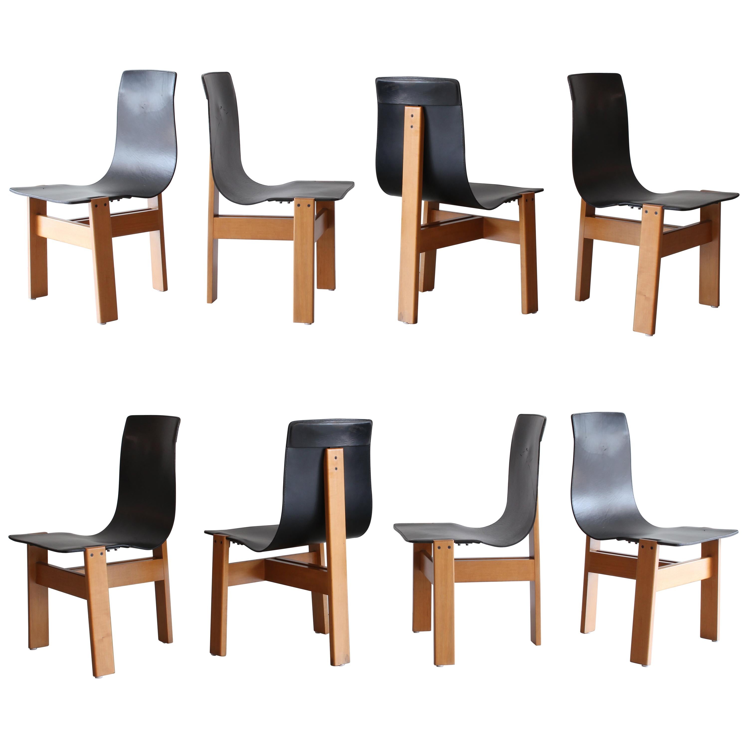 Set of Eight Angelo Mangiarotti Chairs