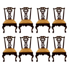 Set of Eight Antique Fine Quality Mahogany Dining Chairs, circa 1850-1860