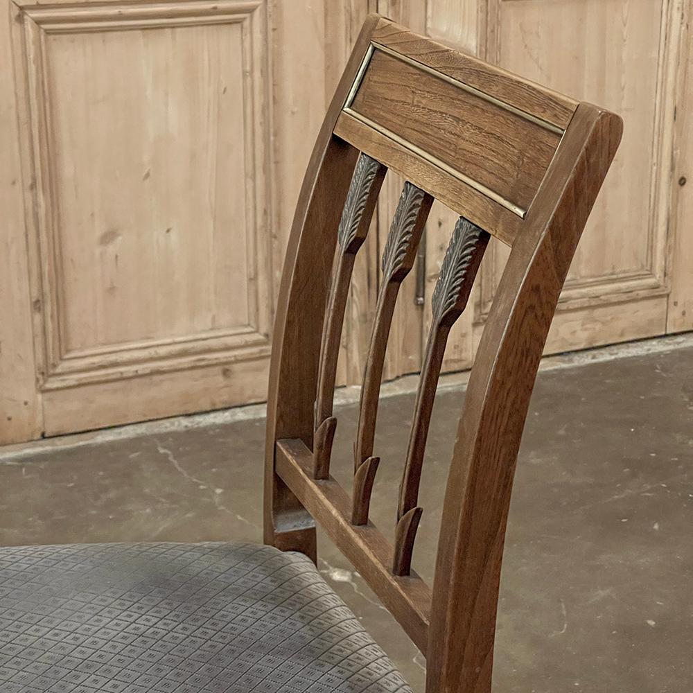 Set of Eight Antique French Directoire Dining Chairs For Sale 7