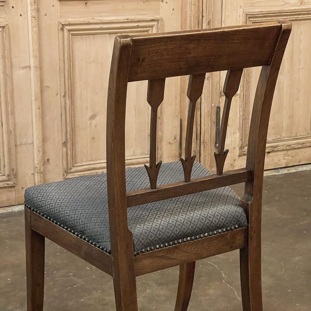 Set of Eight Antique French Directoire Dining Chairs For Sale 10