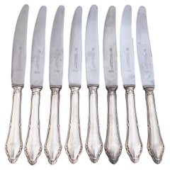 Set di otto coltelli da cena antichi tedeschi