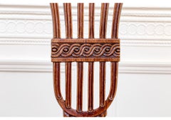 Set Of Eight Antique Hepplewhite Style Mahogany Dining Side Chairs