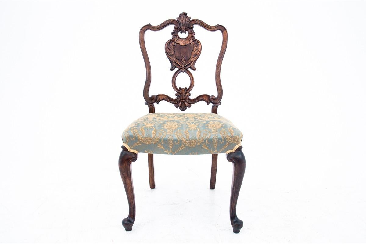 Set of Eight Antique Rococo Chairs, Around 1870, After Renovation 3