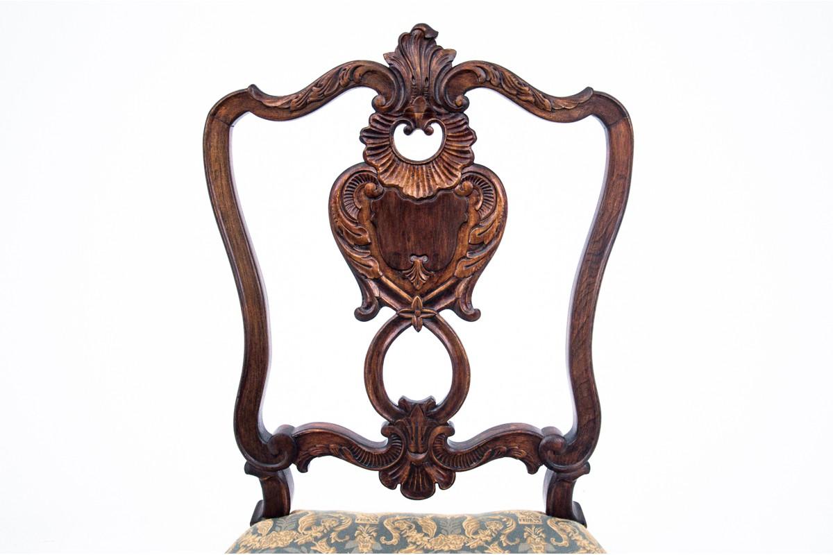 Late 19th Century Set of Eight Antique Rococo Chairs, Around 1870, After Renovation