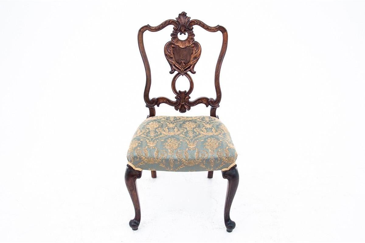 Set of Eight Antique Rococo Chairs, Around 1870, After Renovation 2