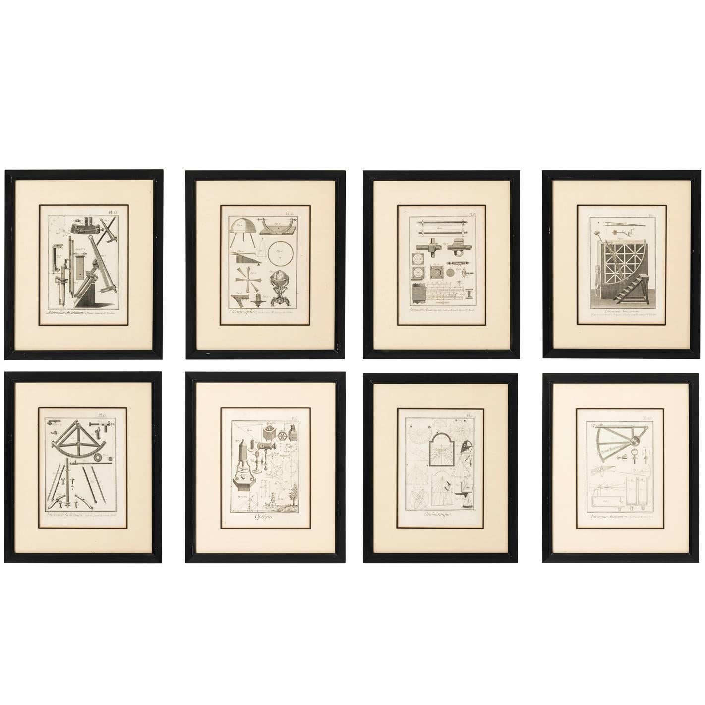 Set of Eight Architectural Prints
