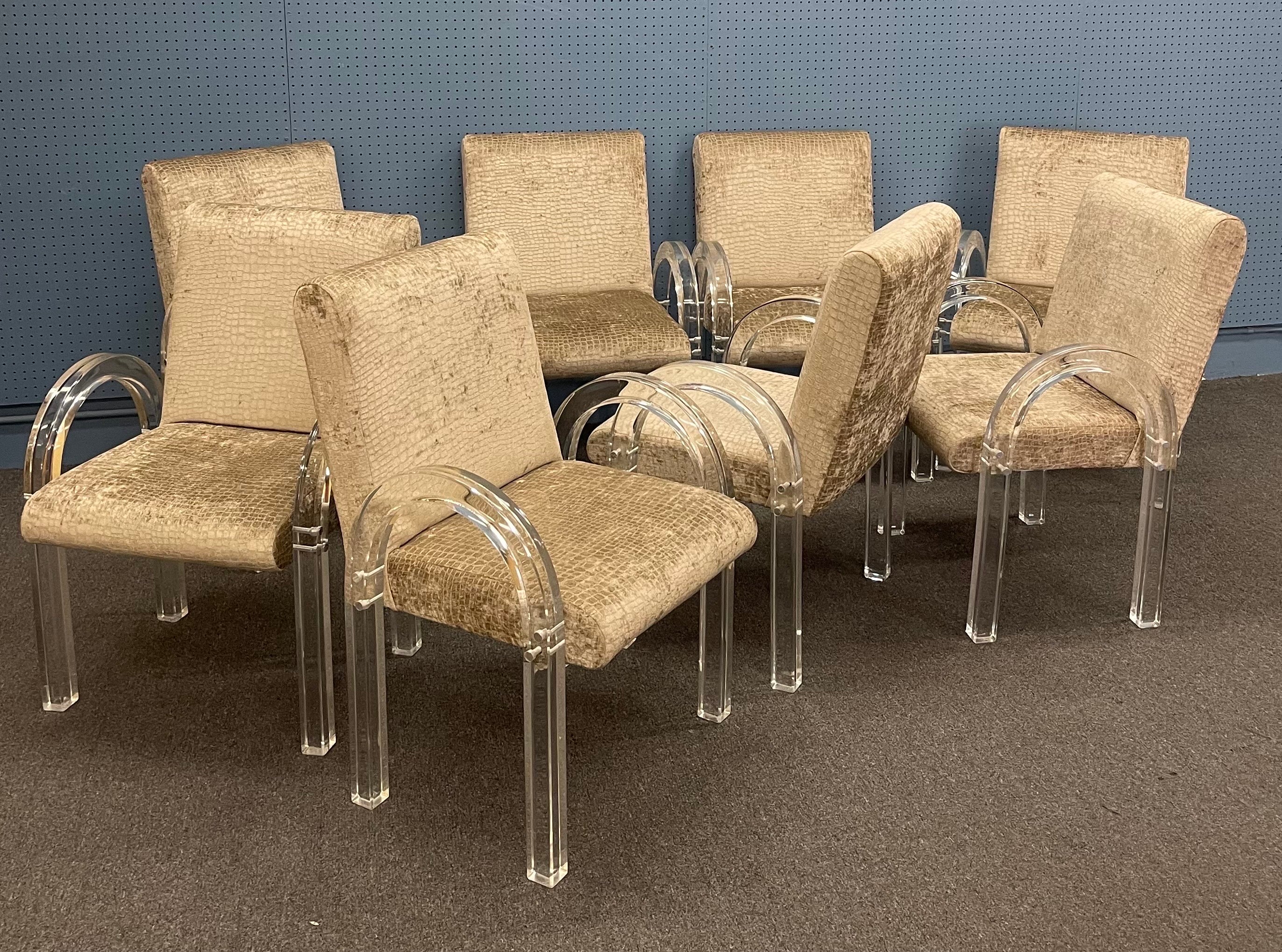 Post-Modern Set of Eight Archline Armchairs by Charles Hollis Jones For Sale