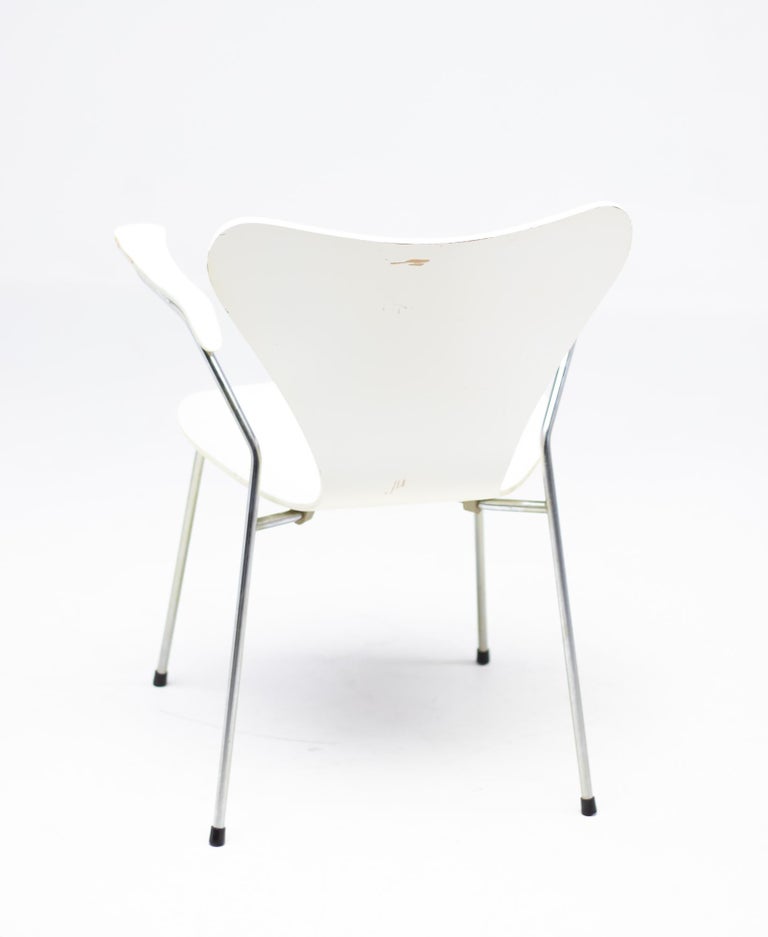 Set of Eight Arne Jacobsen Seven Series Chairs, Fritz Hansen, Denmark, 1973 In Good Condition For Sale In Dronten, NL