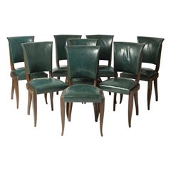 Set of Eight Chairs in Mahogany, in the Taste of Maxime Old