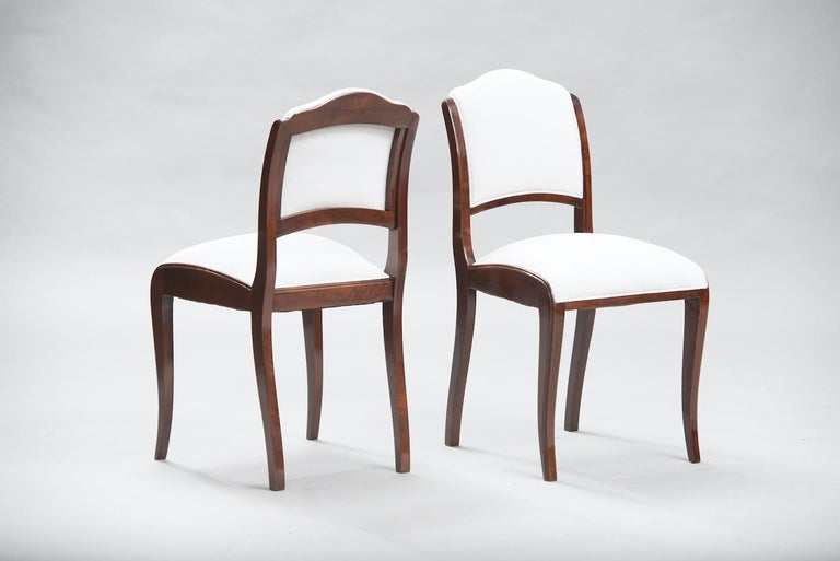 French Set of Eight Art Deco Dining Chairs