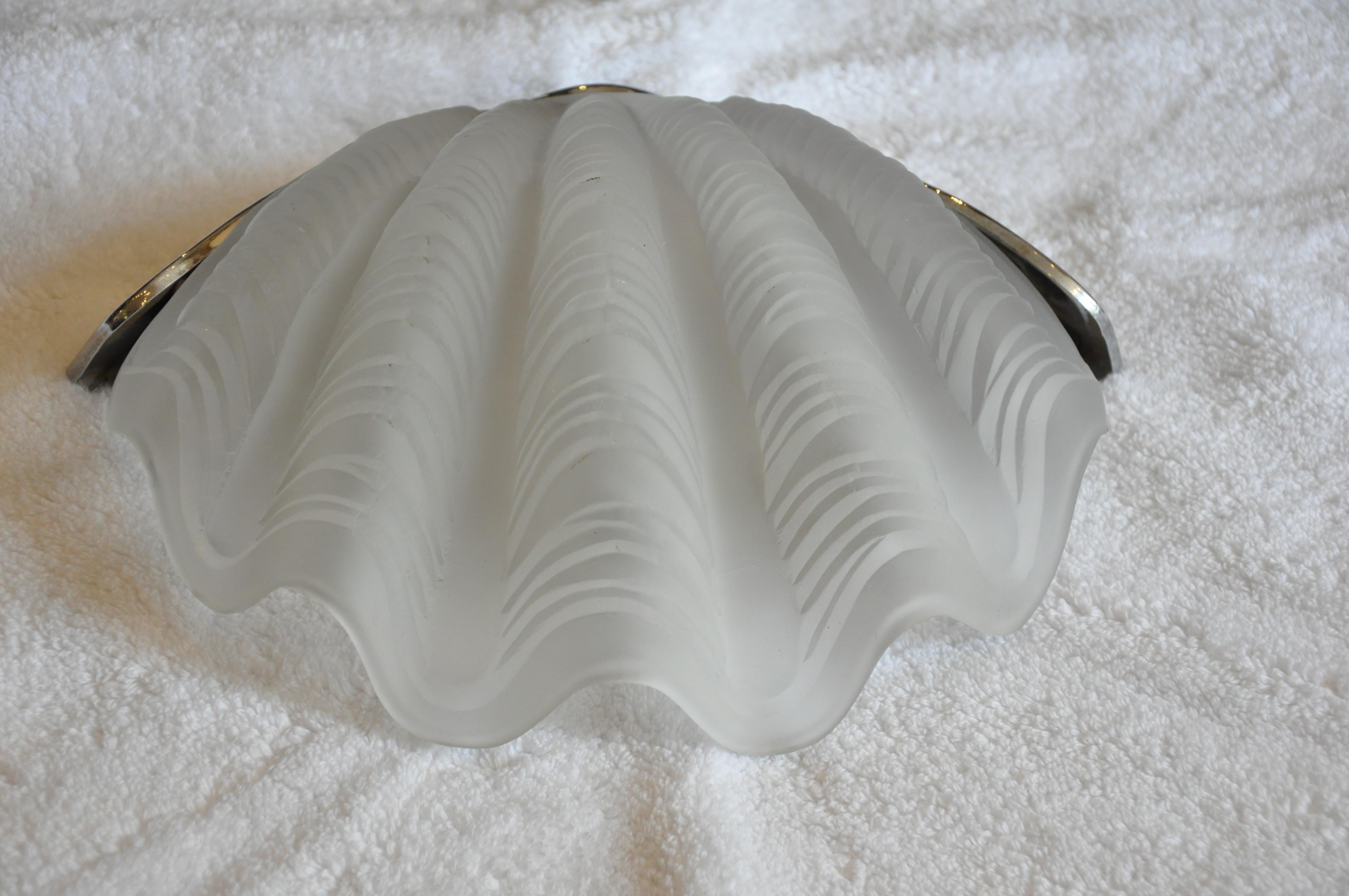 scallop shell wall sconce