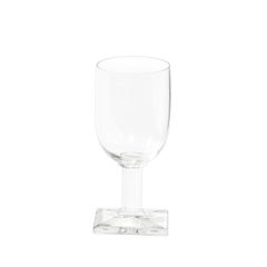 Set of Eight Art Deco Style Rectangular Base Stemmed Drinking Glasses