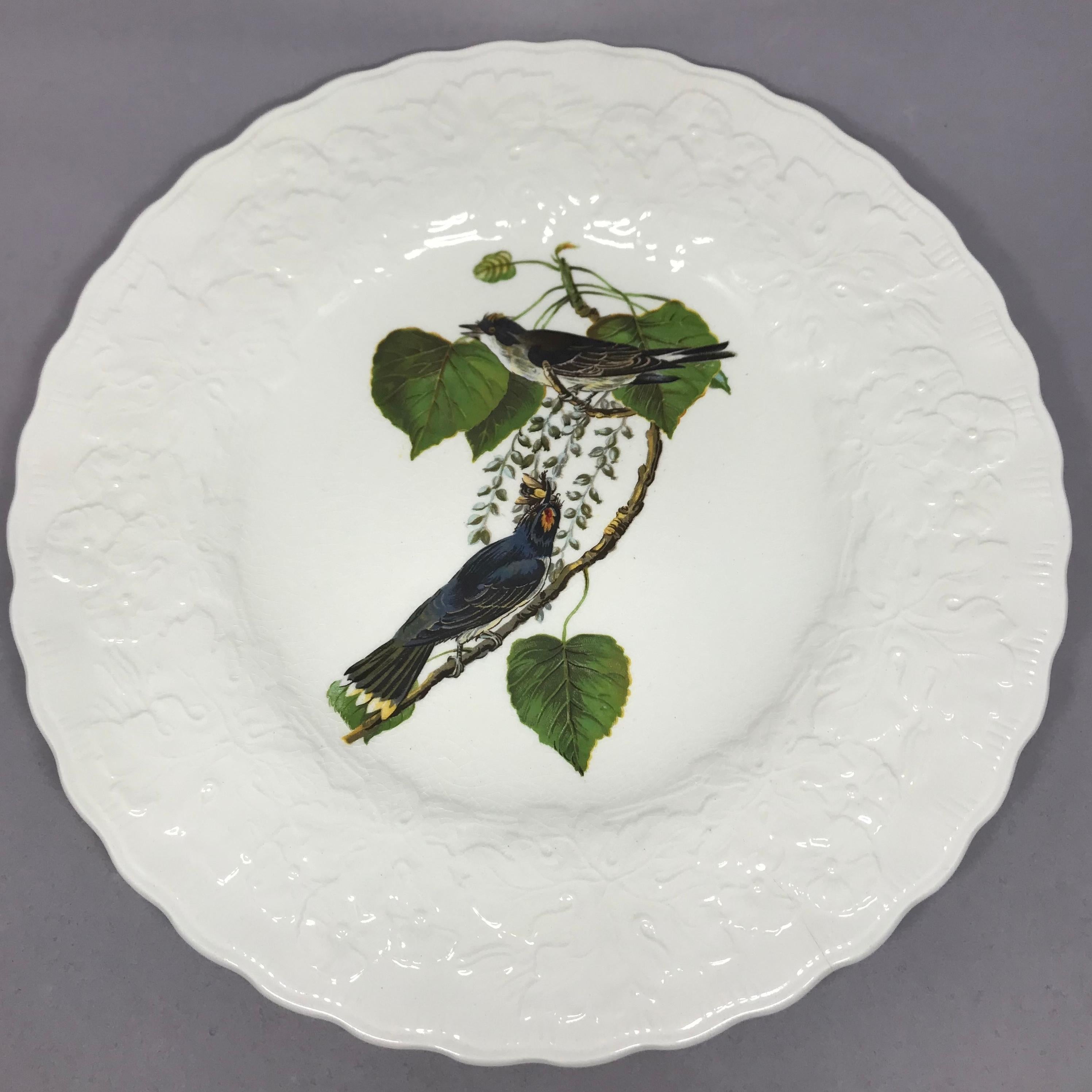 Set of Eight Audubon Bird Dinner Plates In Good Condition In New York, NY