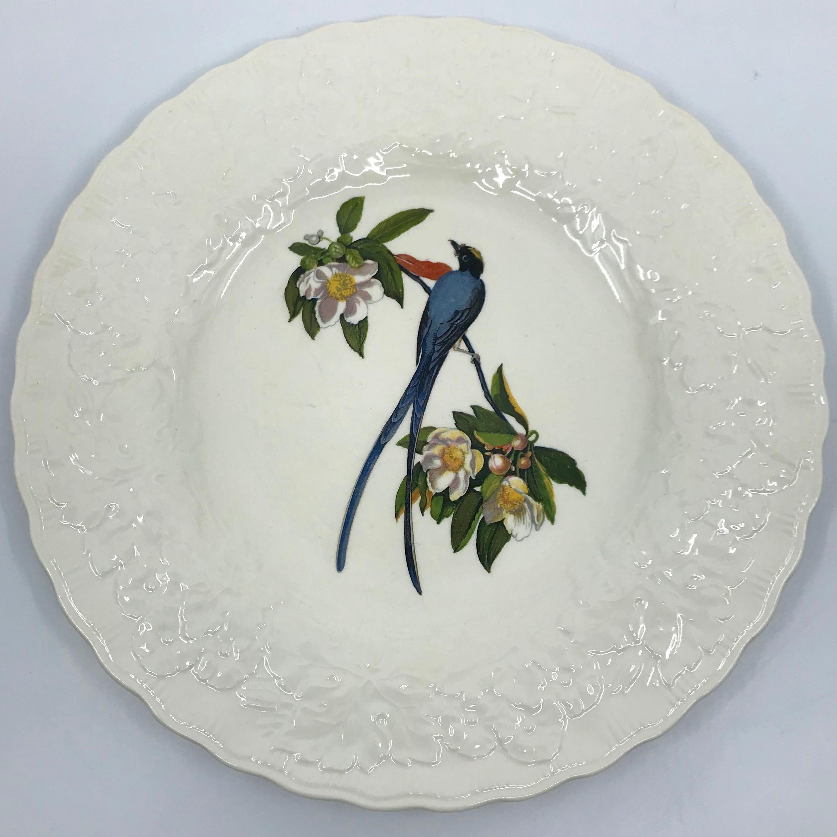 20th Century Set of Eight Audubon Bird Dinner Plates