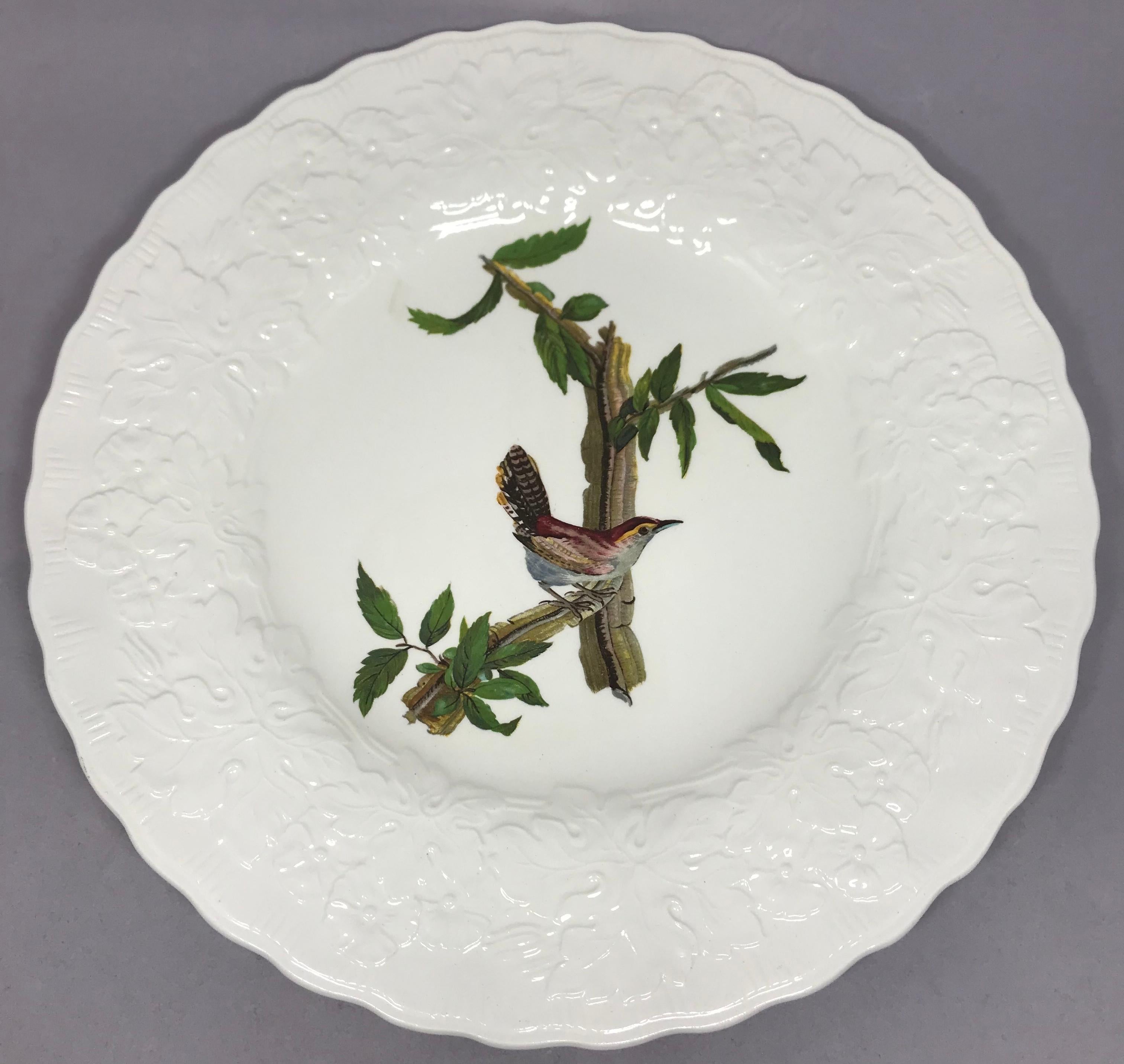 Set of Eight Audubon Bird Dinner Plates In Good Condition In New York, NY