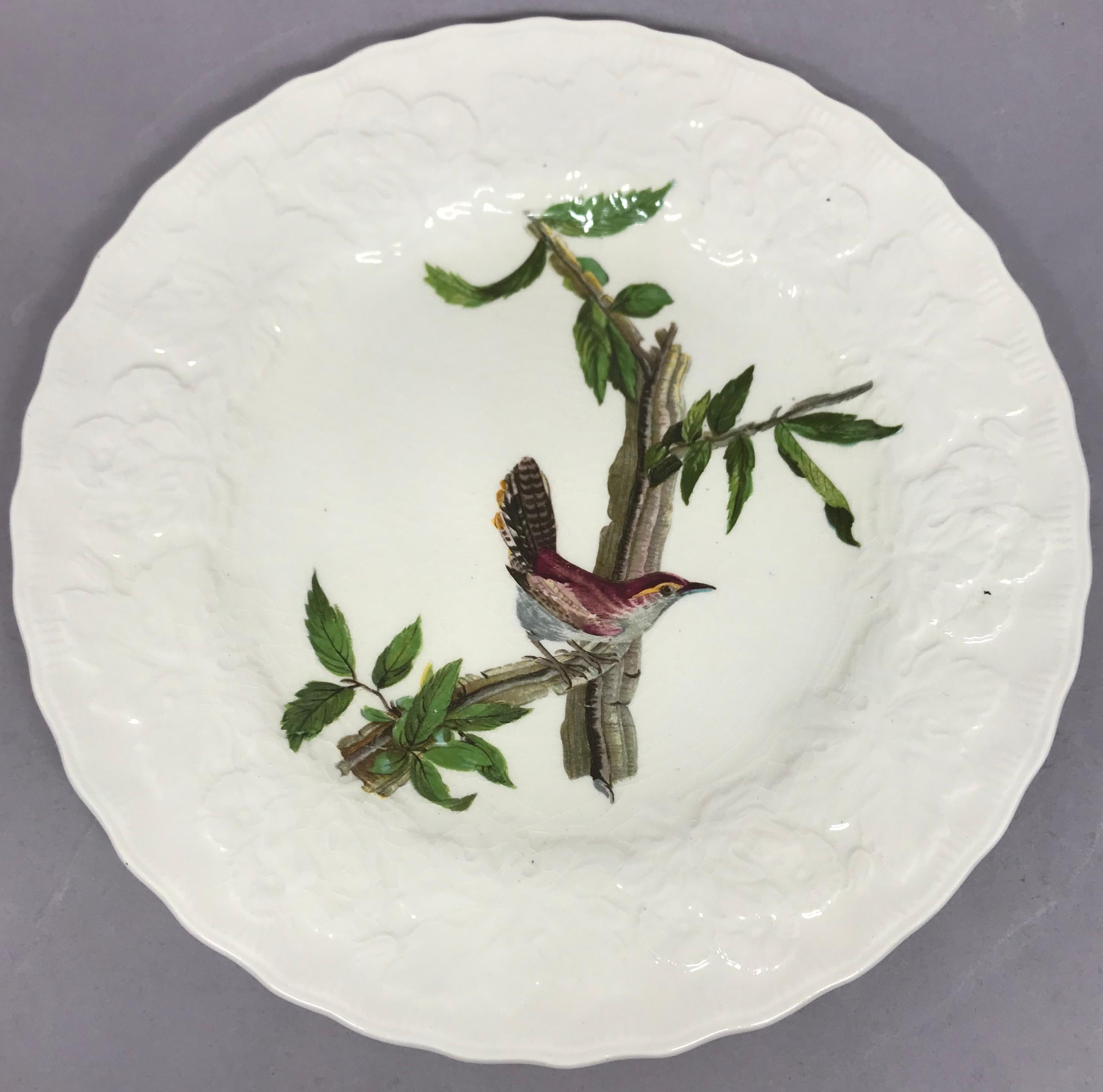 20th Century Set of Eight Audubon Bird Luncheon Plates