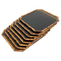Tortoise Shell Glass Plates at 1stDibs | tortoise shell plates ...