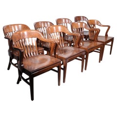 Set of Eight Bank of England Jury Chairs by Gunlocke