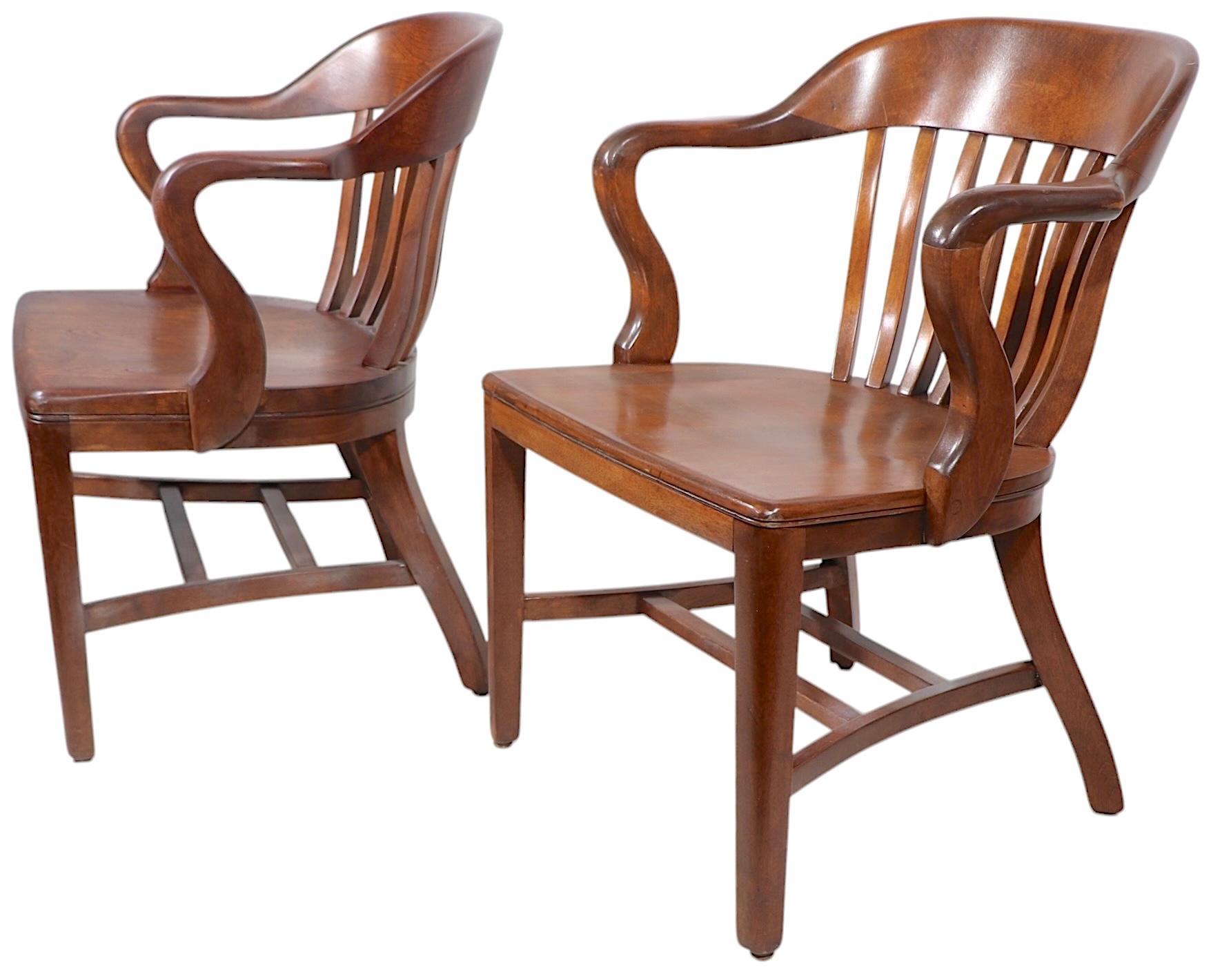 Set of Eight Bank of England Jury Chairs by Sikes 5