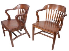 Set of Eight Bank of England Jury Chairs by Sikes
