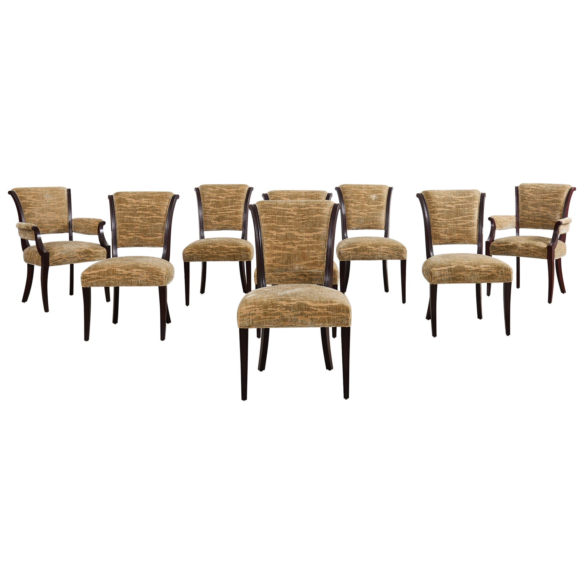 Juego de ocho sillas de comedor Barbara Barry para Baker