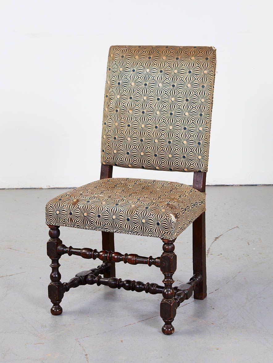 Turned Set of Eight Baroque Chairs