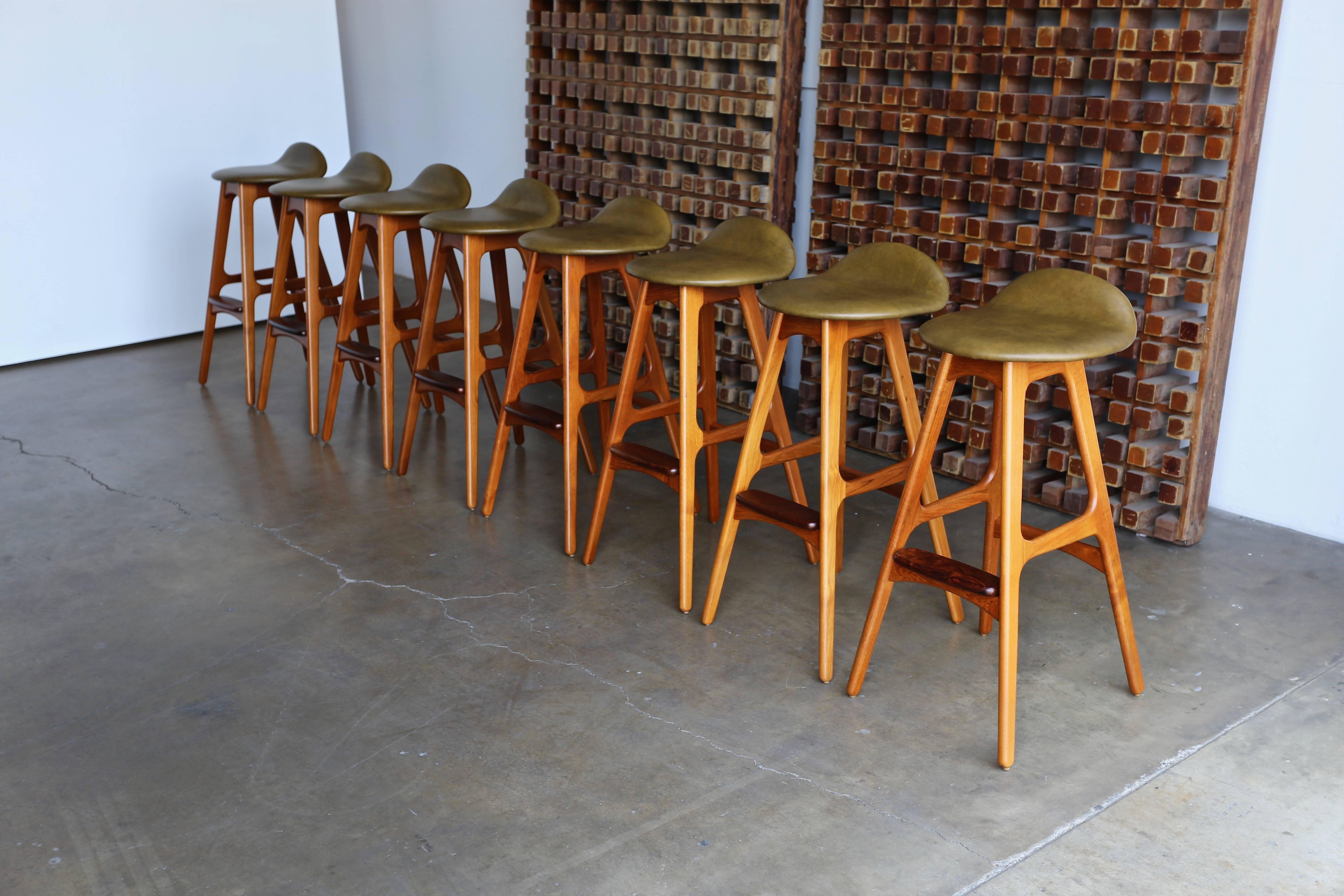 Set of Eight Barstools by Erik Buch 6