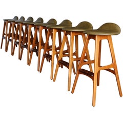 Set of Eight Barstools by Erik Buch