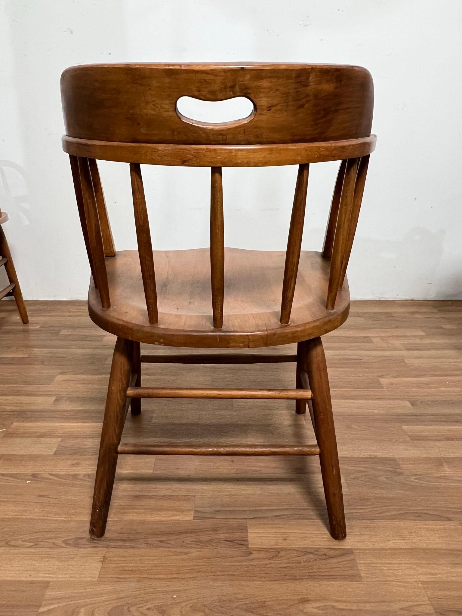 Wood Set of Eight Boling Chair Company 